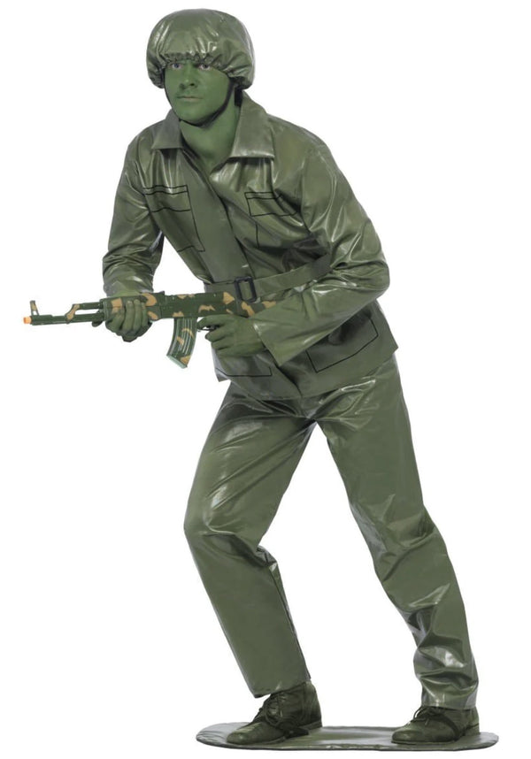 Green Toy Soldier Mens Costume
